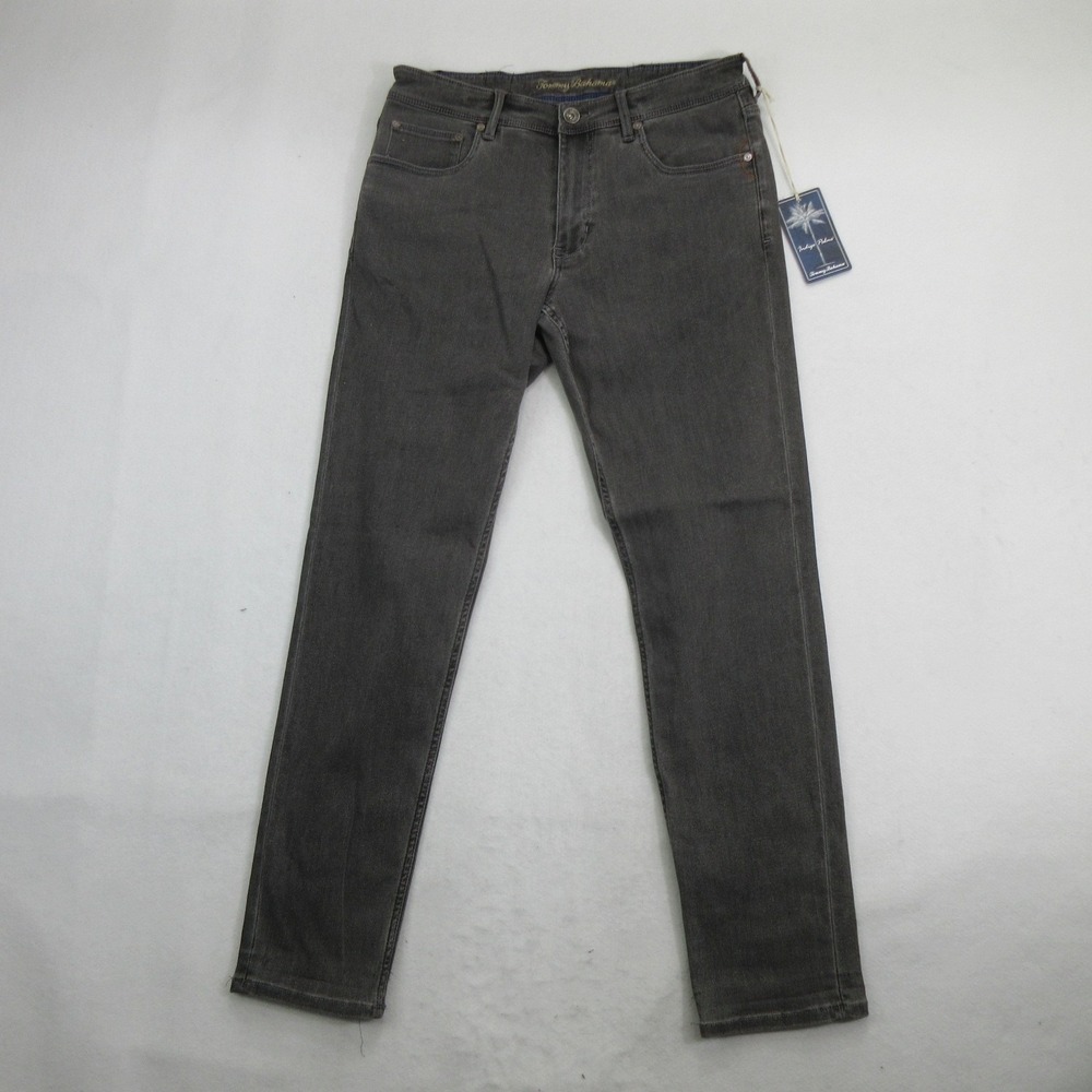Tommy Bahama Men Jeans 32x32 Indigo Palms Medium Gray Wash Straight Leg New